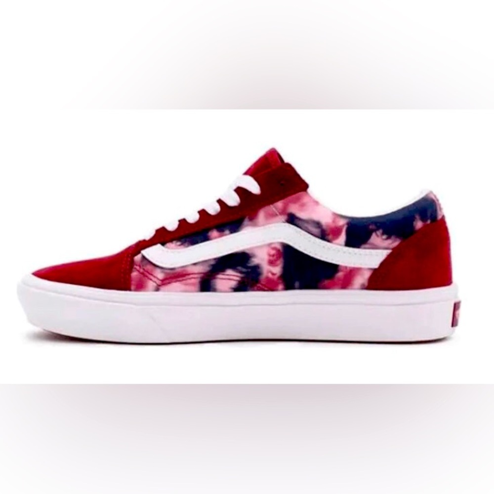 Vans Off The Wall Suede Tie-Dye Sneakers 6.5 Purple Comfy Cush Retro Skater